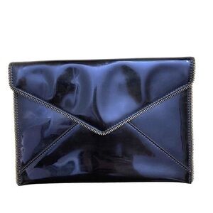 Rebecca minkoff blue envelope clutch bag